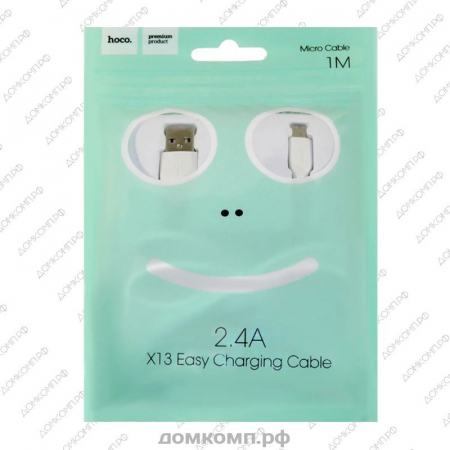 Кабель Micro-USB HOCO X13 Easy charging белый недорого. домкомп.рф